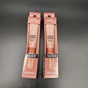 Elf Cosmetics Halo Glow Beauty Wand E.L.F. Blush You Go Cocoa Pack Of 2 Makeup